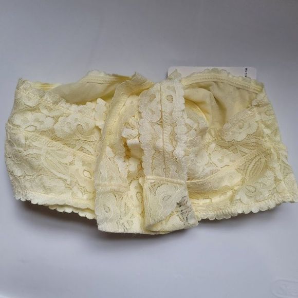 Free People Gallon Lace Racerback Bralette Yellow - Picture 4 of 5
